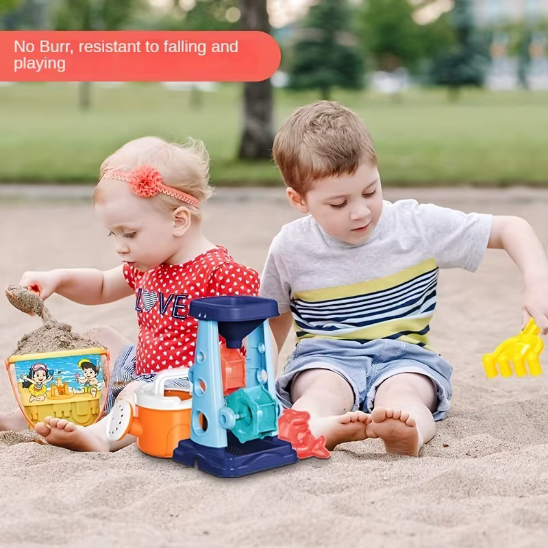 Set juguetes de playa para niños – cubo, pala y rastrillo - imagen 3