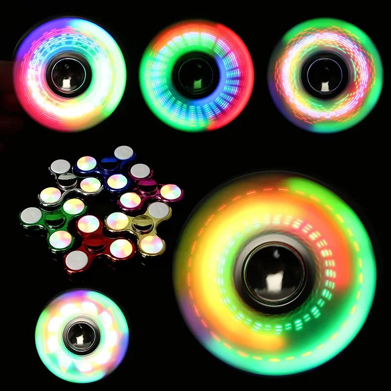 Spinner táctil LED para niños – Brilla en la oscuridad