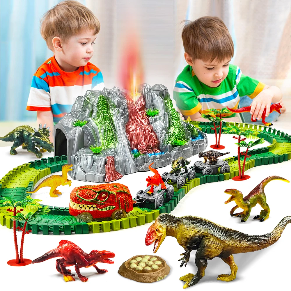 Kit volcán dinosaurios con rociador de niebla – Juguete educativo para niños