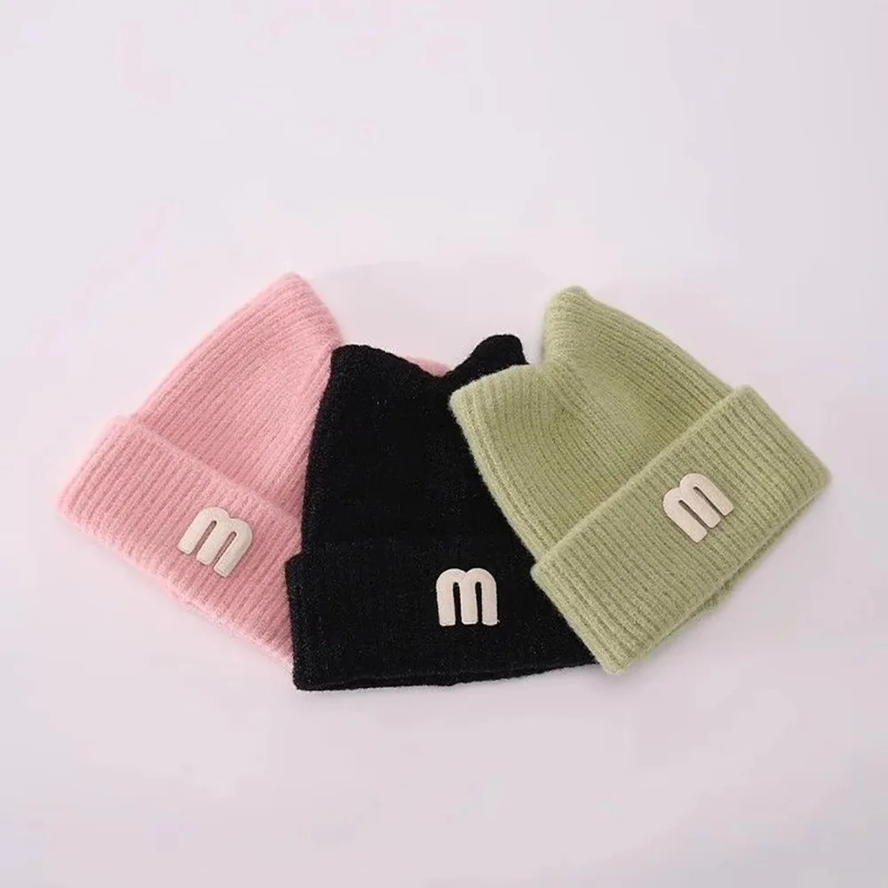 Gorro de punto infantil color café
