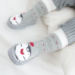 Calcetines antideslizantes de algodón para bebé al gatear