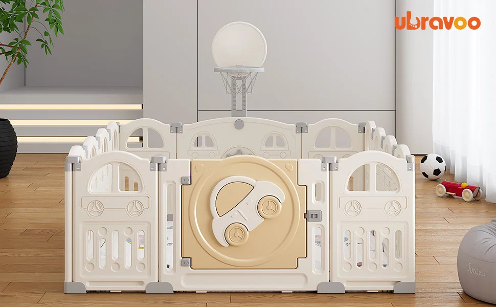 Parque infantil en configuración rectangular compacta
