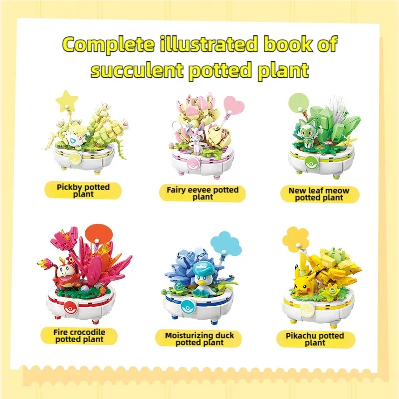 Bloques de construcción Pokémon Pikachu Togepi – Juguete escritorio - imagen 3