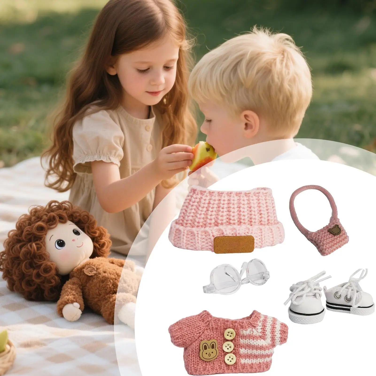 Conjunto para muñeca hecho a mano de vestir estilo infantil - imagen 3