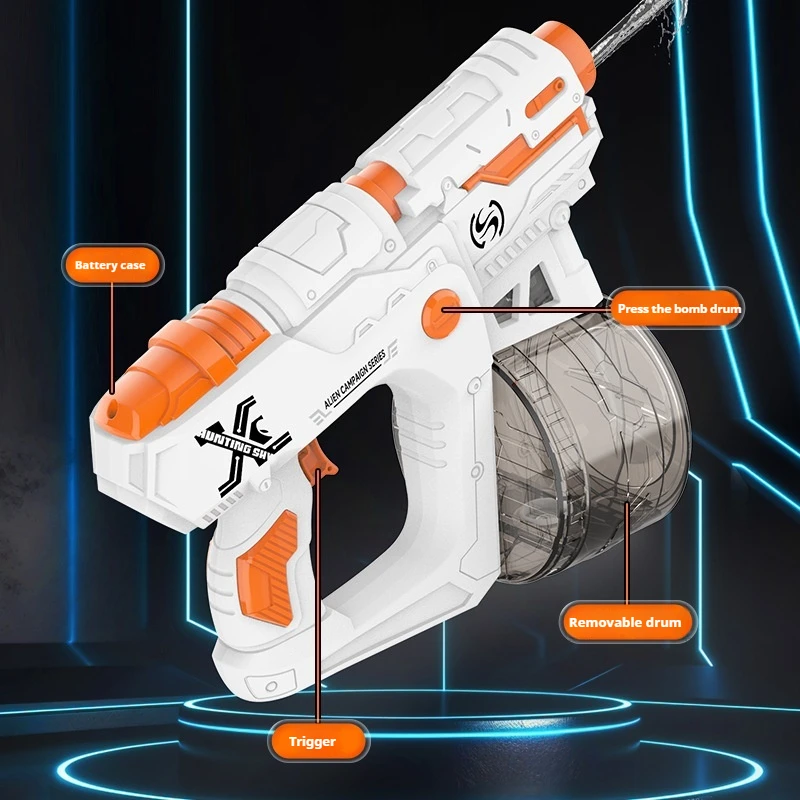 Pistola de agua eléctrica automática continua para piscina y playa - imagen 5