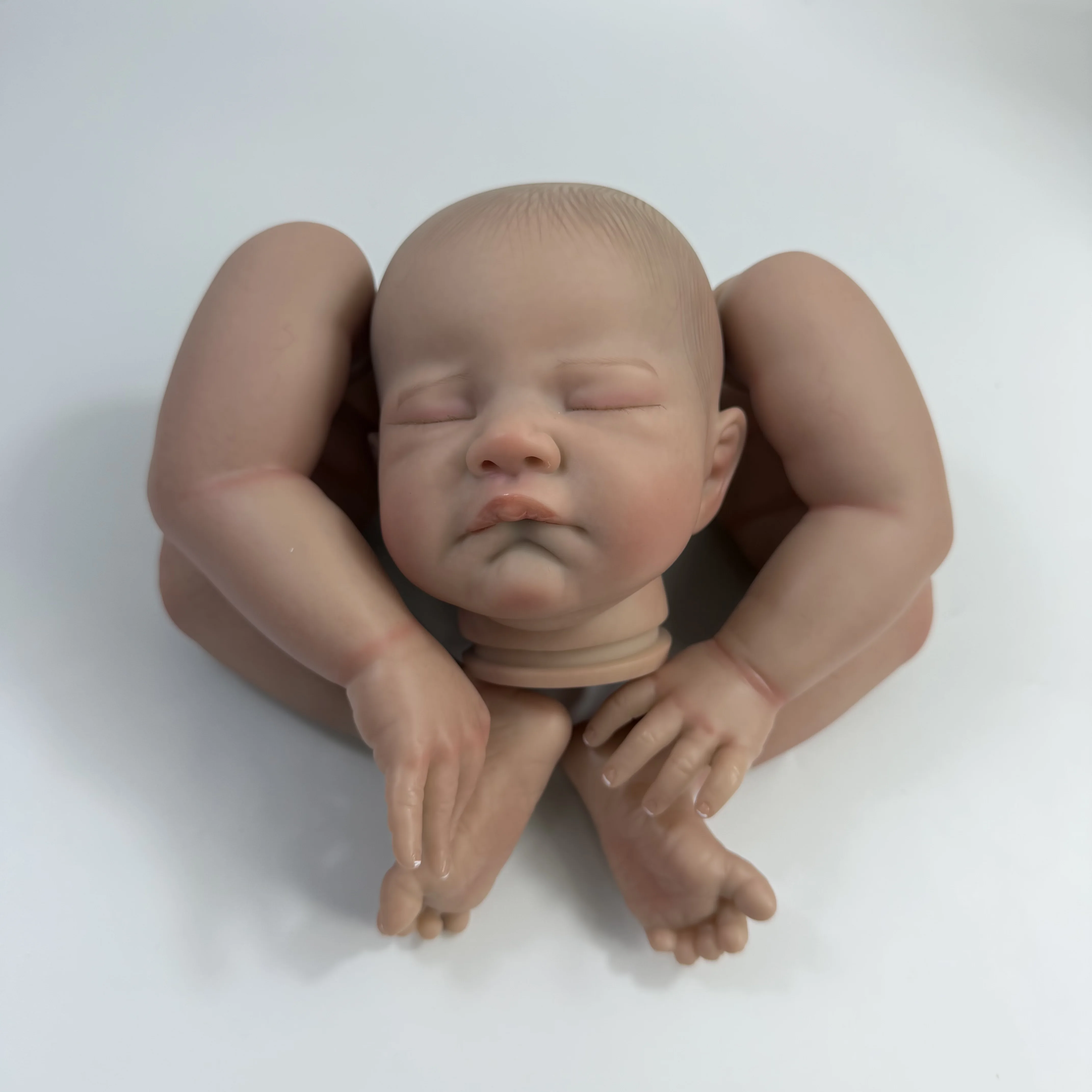MRB Muñeca Reborn de vinilo pintada 20 pulgadas - bebé piel 3D - imagen 4