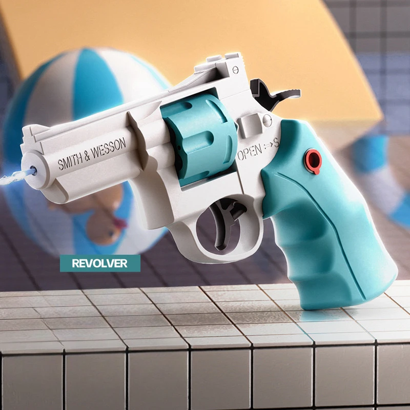 Pistola de agua revólver para niños – Juguete exterior - imagen 4