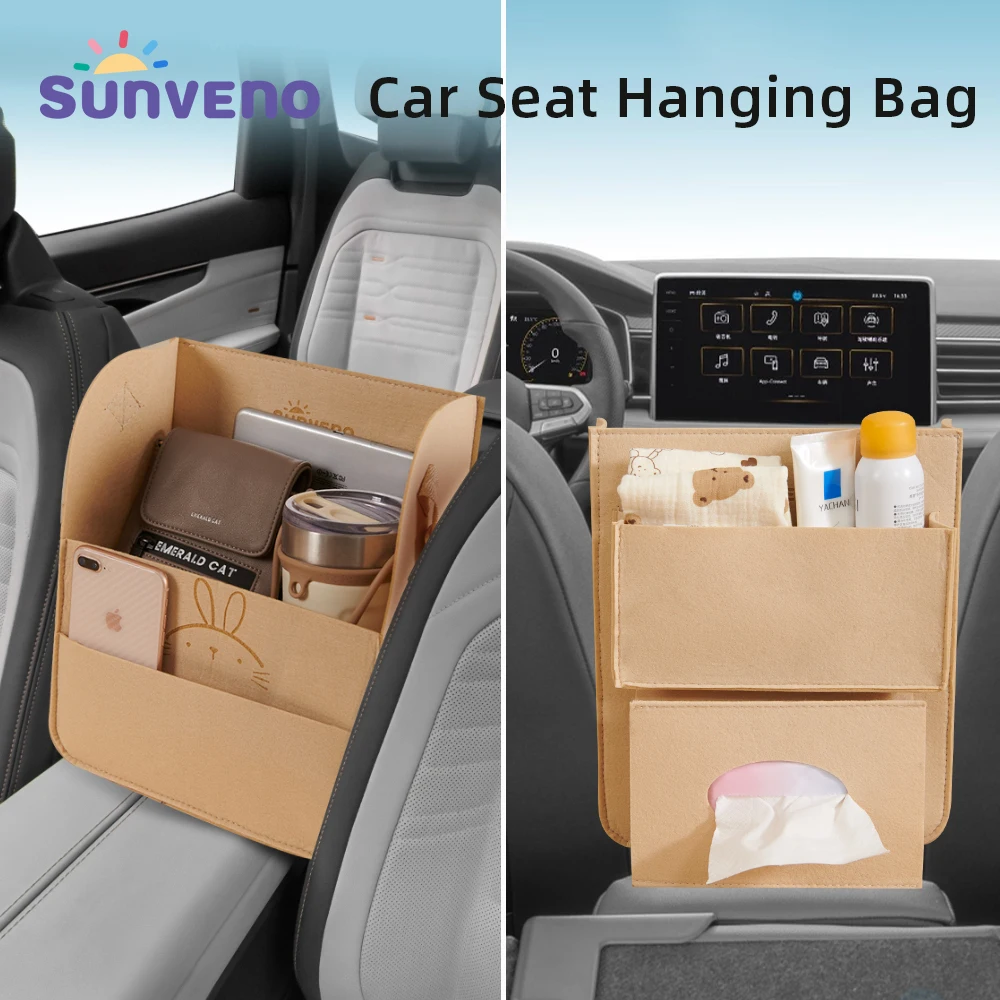 Sunveno Organizador de Coche para Bebé con Compartimentos
