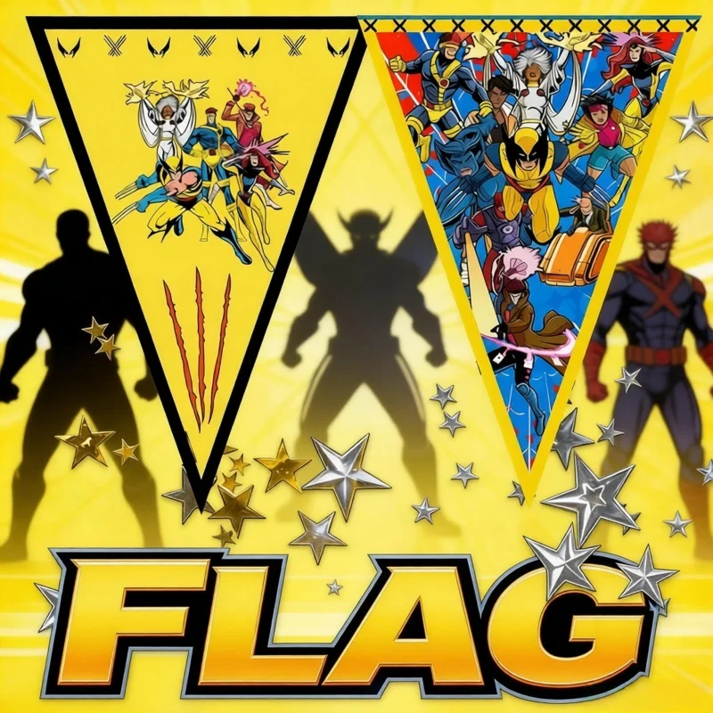 X-Men 97 banderines decorativos para cumpleaños y fiestas infantiles