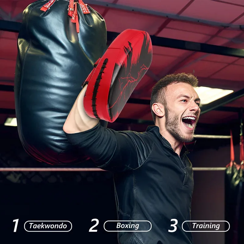 Almohadillas de entrenamiento para kickboxing y taekwondo – Escudo de sparring resistente - imagen 5
