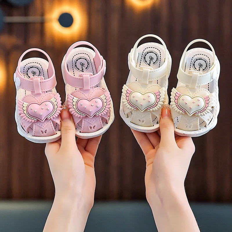 Sandalias de bebé niña con punta cerrada antideslizante - imagen 2