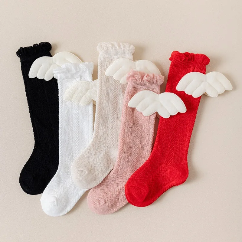 Calcetines de rodilla en algodón suave para niñas – estilo princesa - imagen 2