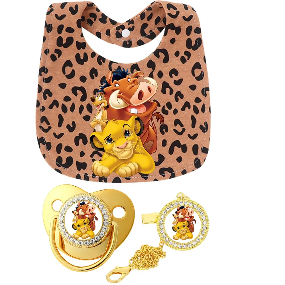Juego de baberos leopardo con anillos para dentición - imagen 4