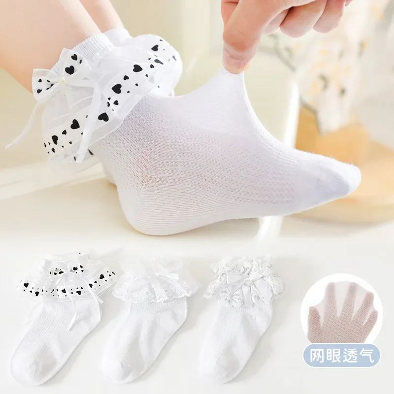 Calcetines tobilleros Lolita con volantes y encaje para verano - imagen 4
