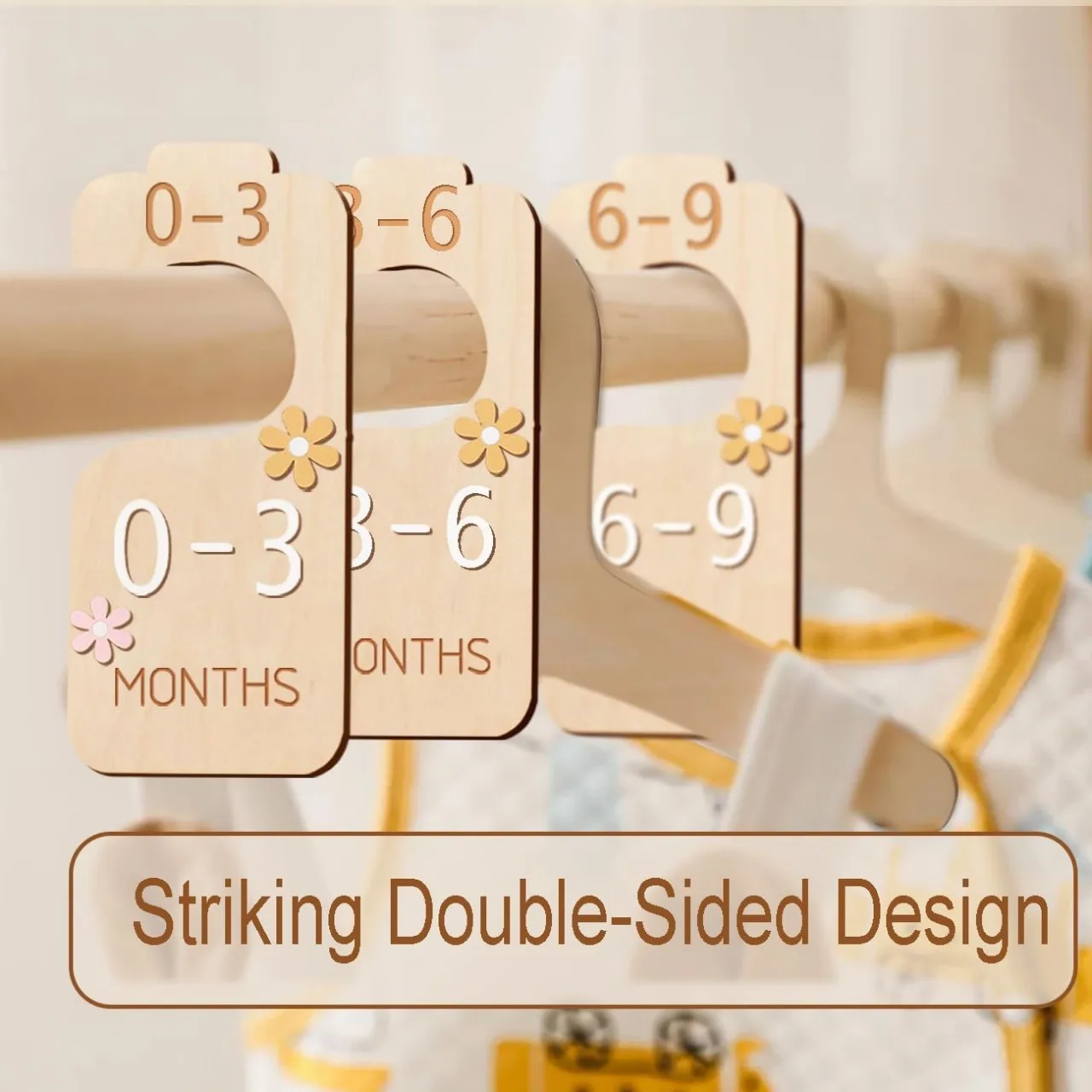 Divisor de tallas para armario infantil madera - imagen 4