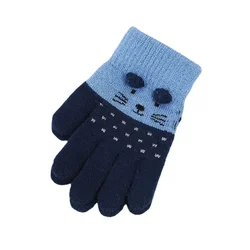 Guantes de felpa para niños con animalitos – Otoño-Invierno