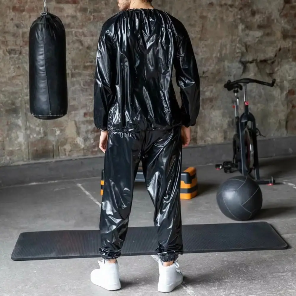 Conjunto deportivo de sauna en PVC cintura elástica manga larga - imagen 5