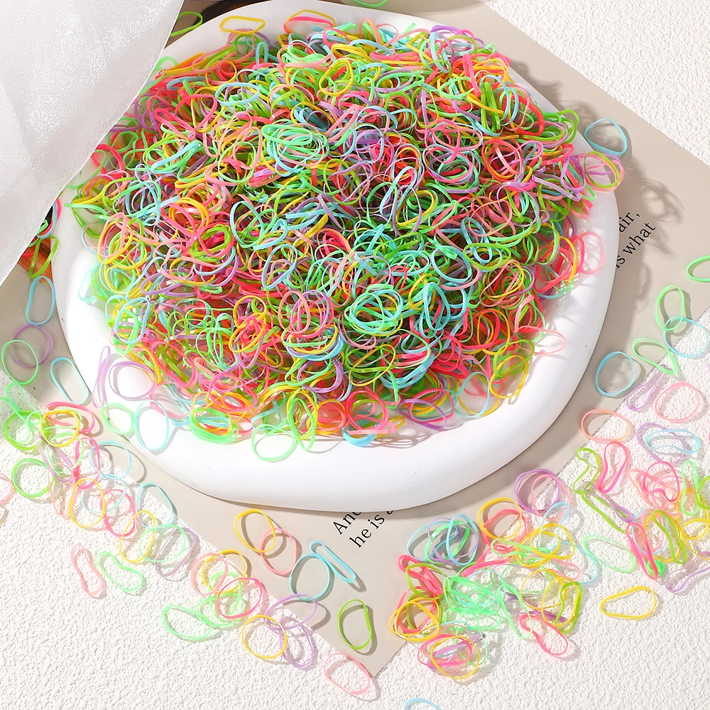 Coleteros elásticos de colores para niñas