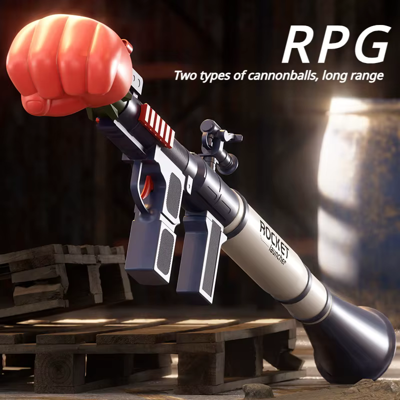 RPG Lanzador cohete puño - Pistola juguete exterior seguro para niños - imagen 3