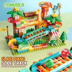 Bloques de construcción 3D para pistas de canicas educativos infantiles