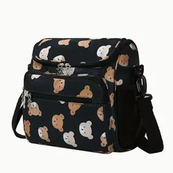 Bolso bandolera maternidad grande con múltiples bolsillos bebé