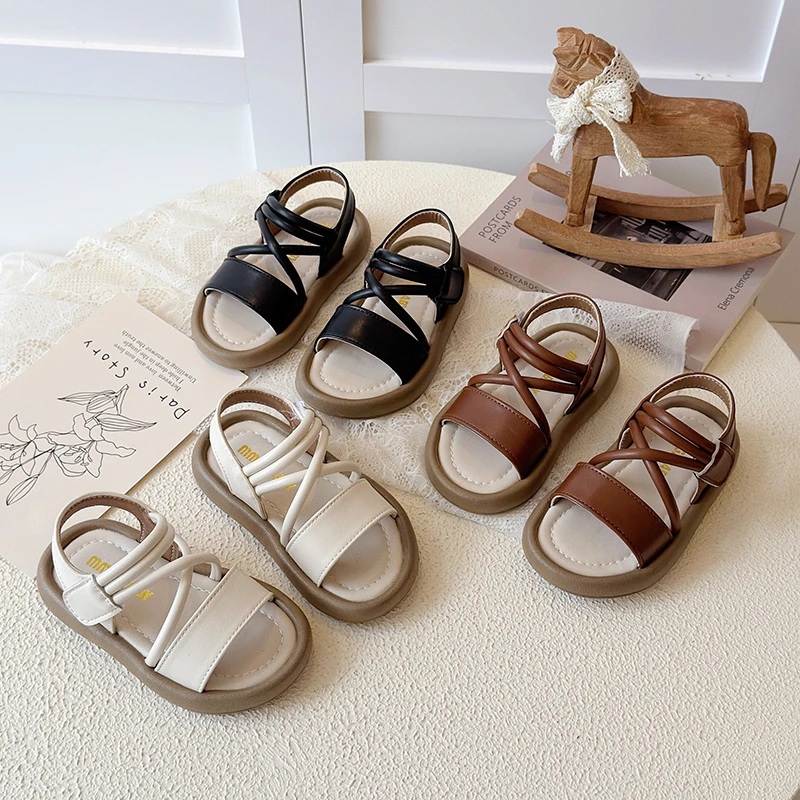 Sandalias casuales cómodas para niños, listas para el verano