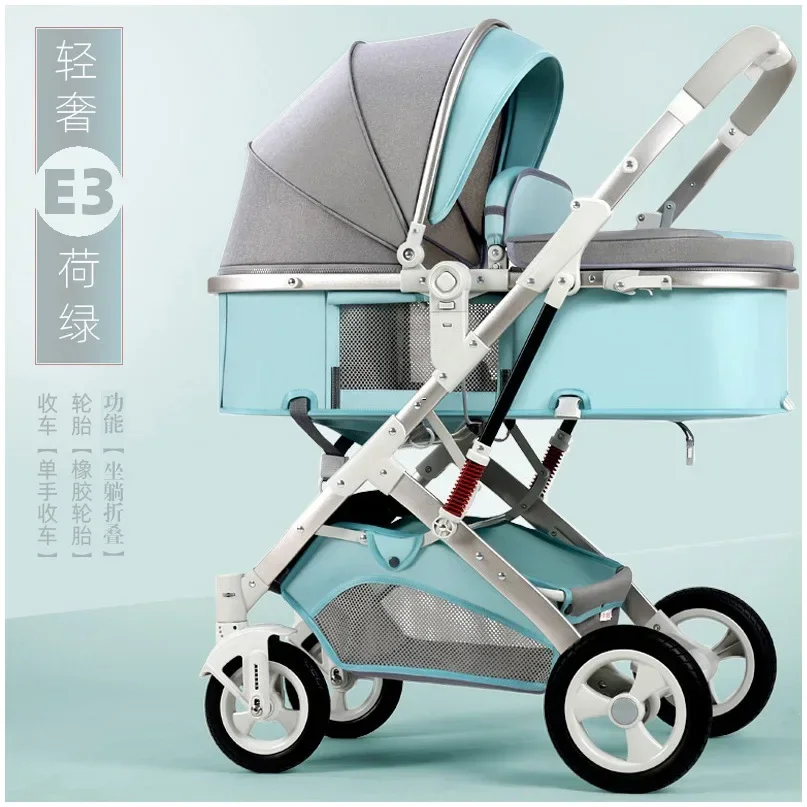 EG256 Cochecito para recién nacido bidireccional reclinable plegable - imagen 3
