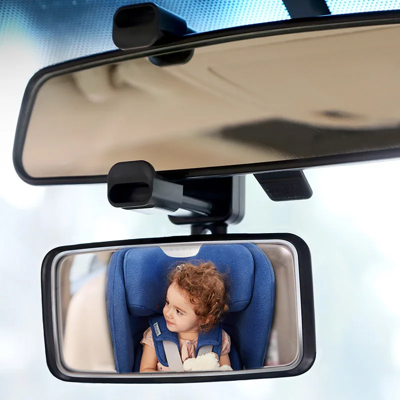 Espejo para bebé de coche con clip y ángulo ajustable - imagen 2