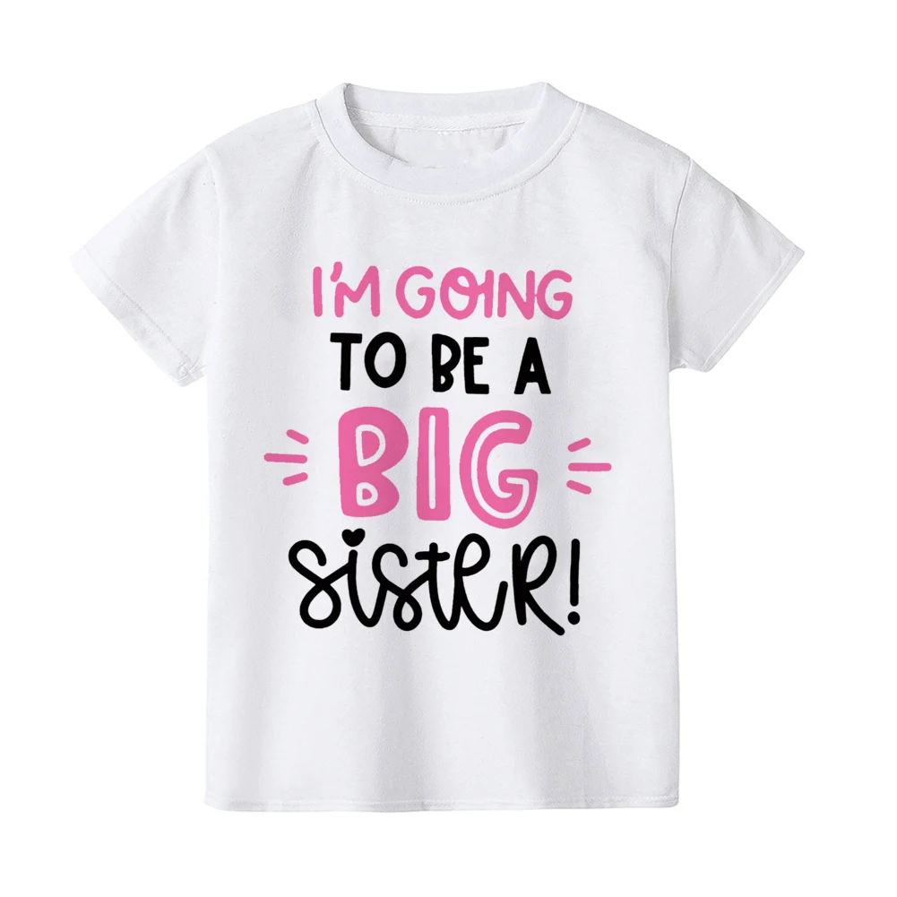 Camiseta para anunciar embarazo: hermana mayor con arcoiris para bebe