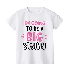 Camiseta para anunciar embarazo: hermana mayor con arcoiris para bebe