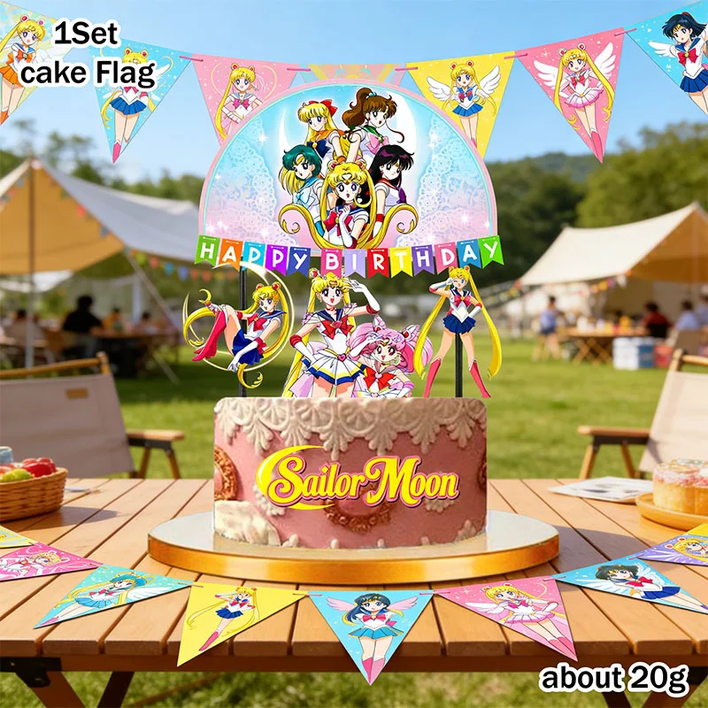 Adorno pastel Sailor Moon para cumpleaños y fiesta de bebé regalo - imagen 5