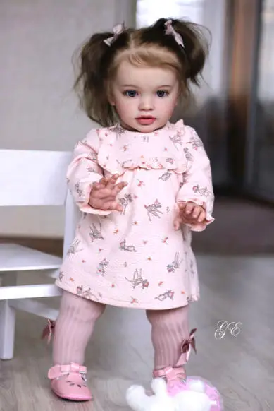 NPK Muñeca Reborn Pippa: kit de manualidades con cuerpo en tela natural - imagen 4