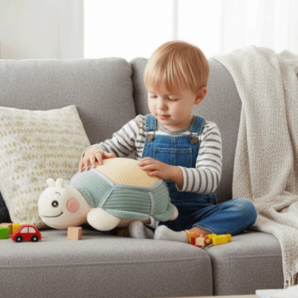 Muñeco de peluche de tortuga con forma tierna