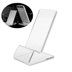 Soporte acrílico transparente para teléfono móvil de exhibición