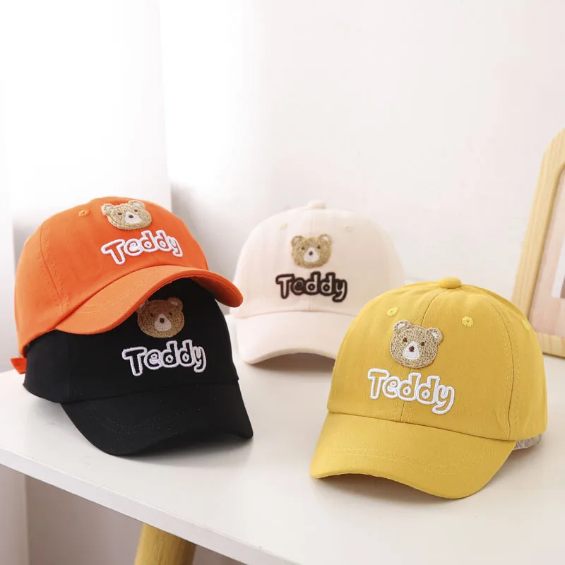 Gorra de béisbol bordada con oso para niño – Malla respirable verano - imagen 2