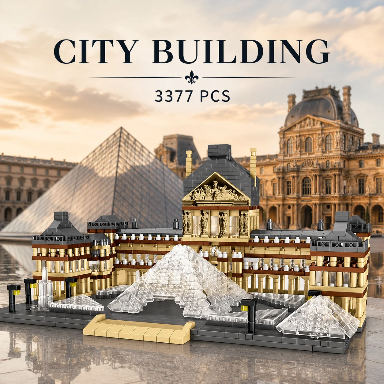 Bloques de construcción Louvre – Maqueta arquitectónica educativa - imagen 2