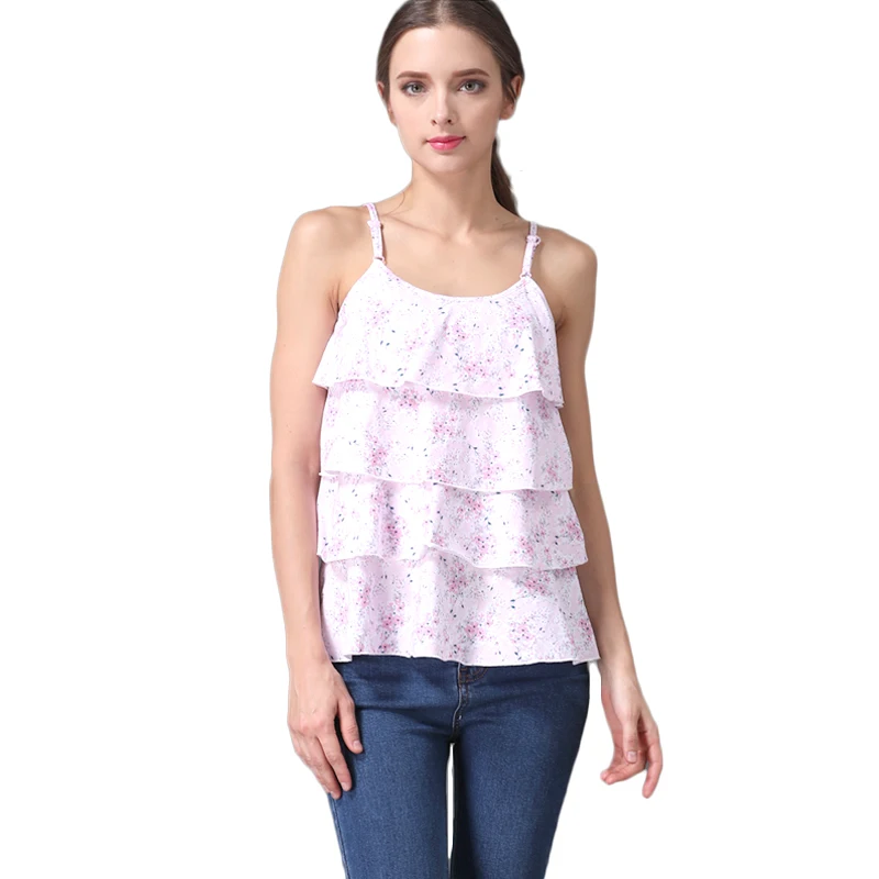 Camiseta de lactancia sin mangas suave y transpirable para verano - imagen 5