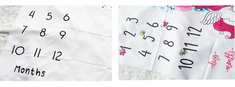Calendario de tela con números y diseños