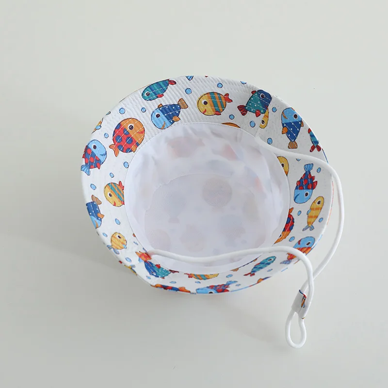 Sombrero de verano para bebé de cubo con protección solar - imagen 5