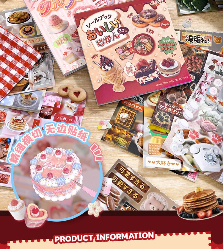 Pegatinas vintage de sushi en estilo showa