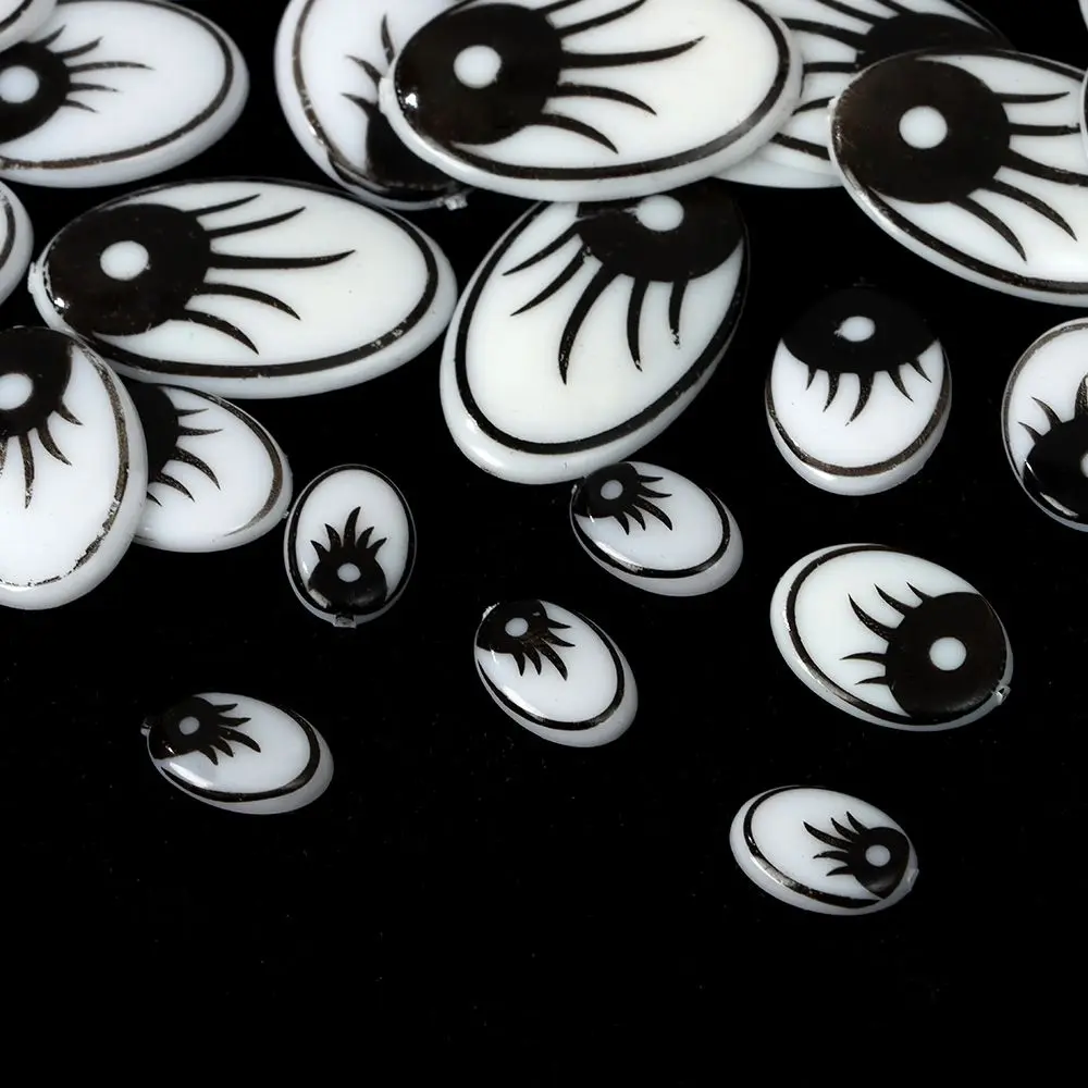 Ojos de seguridad para muñecas amigurumi blanco y negro - imagen 5