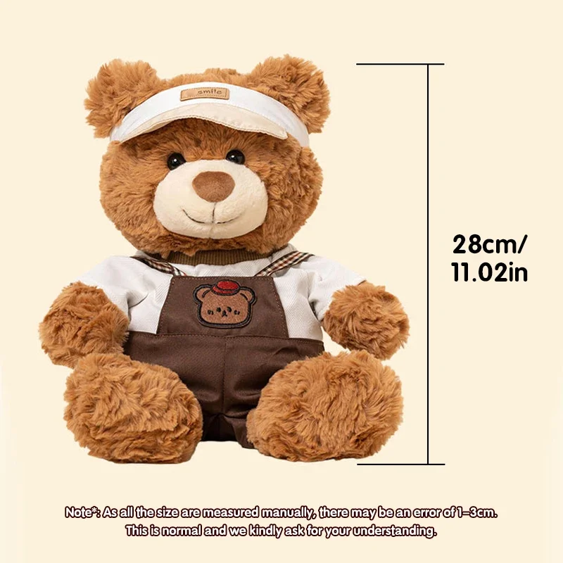 Peluche osito blanco con vestido y cojín acolchado para niños - imagen 2