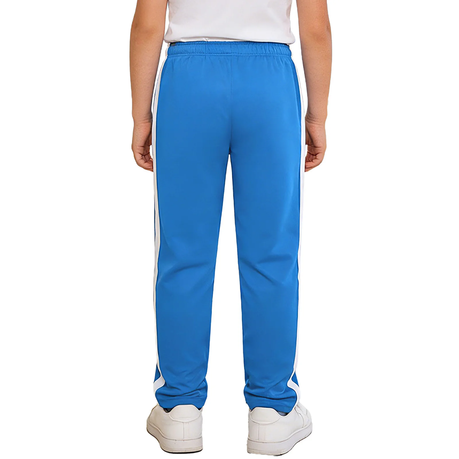 Pantalones deportivos unisex con rayas – Cintura elástica y bolsillos - imagen 2
