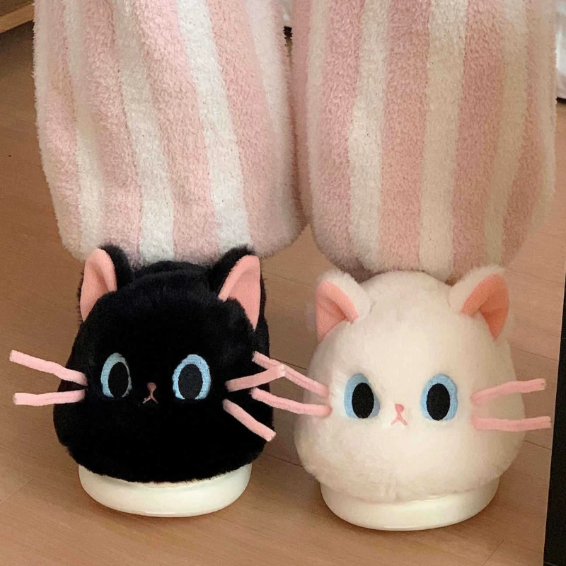 Pantuflas con diseño de gato para niños – Suaves y comodas - imagen 4