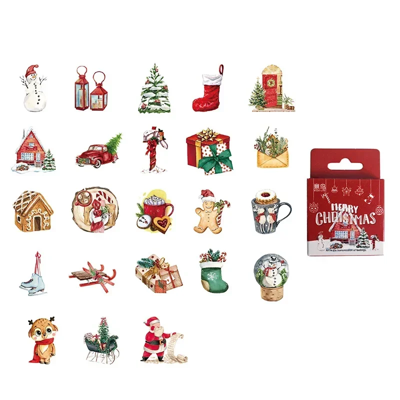 Pegatinas Navideñas Retro para niños - Kit adhesivo