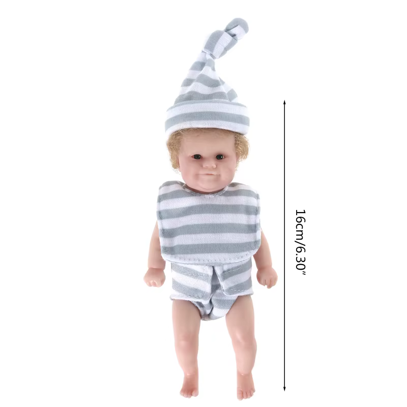 Muñeca bebé recién nacido Reborn de aspecto real con vestido delicado - imagen 2
