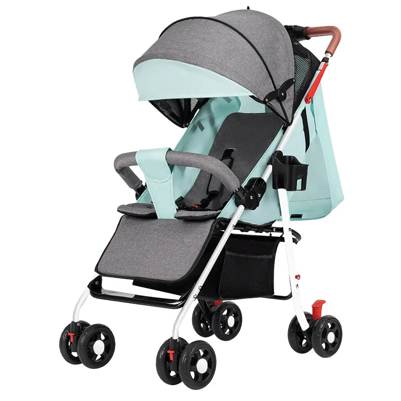 Cochecito bebé ligero paraguas plegable asiento reclinable - imagen 4