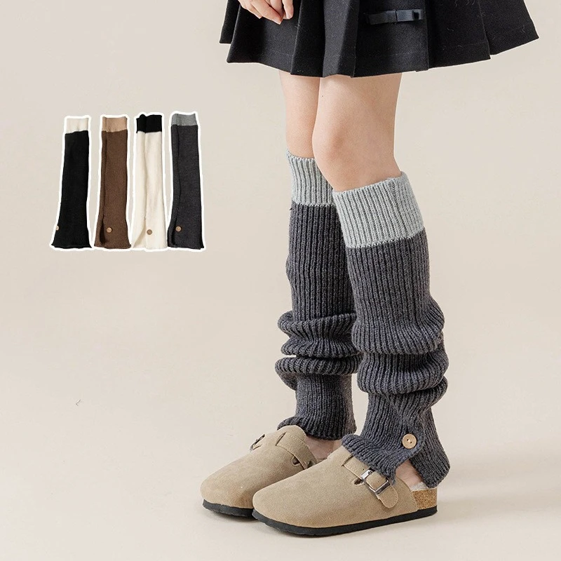 Calentadores de piernas punto retro para niñas en invierno - imagen 4