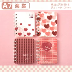 Cuaderno A7 hojas sueltas estilo tulipán – bloc de notas reutilizable