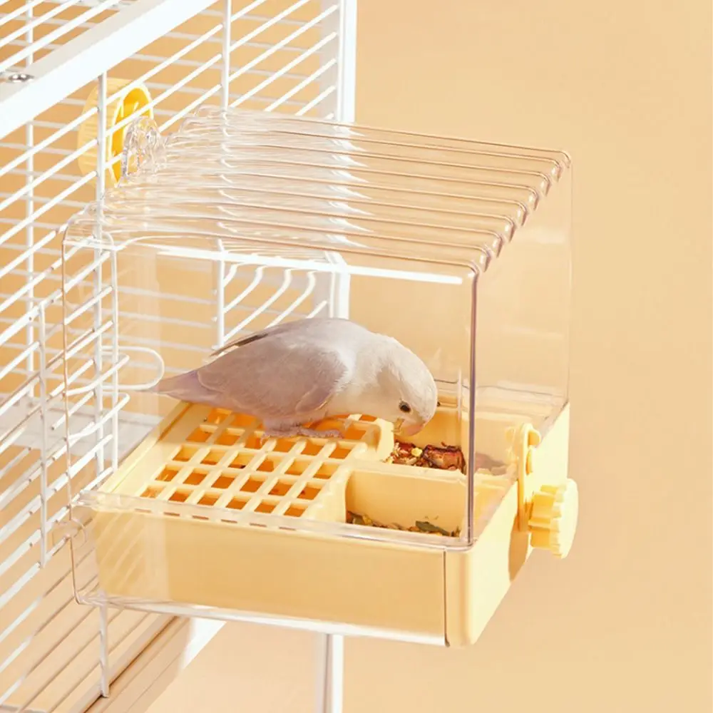 Baño para loros multifuncional anti-salpicaduras con comedero - imagen 3